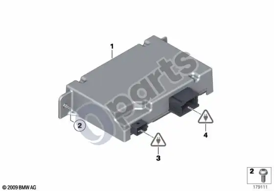BMW X3 F25 kamera paremtos vairuotojo pagalbos sistemos valdymo blokas; 2014.04 - ... – schema