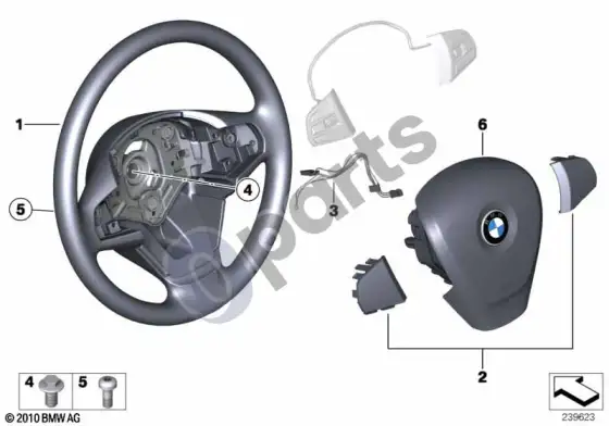 BMW X3 F25 odinis vairas – schema