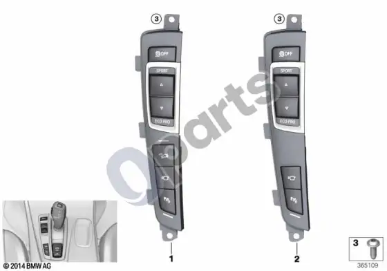 BMW X3 F25 valdymo blokas, centrinė konsolė; 2014.04 - ... – schema