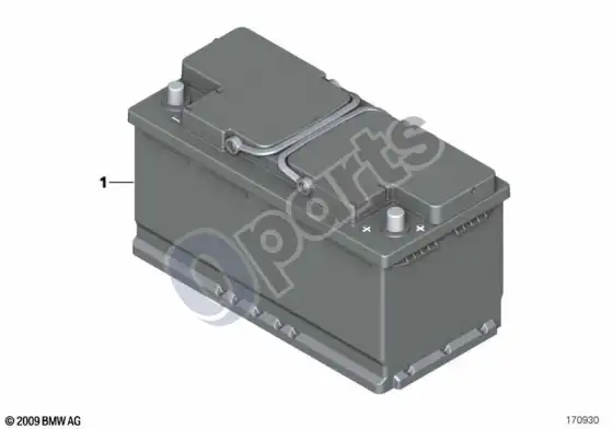BMW X3 F25 originalus BMW akumuliatorius – schema