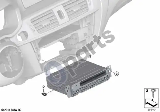BMW X3 F25 pagrindinis navigacijos įrenginys basic navigation – schema
