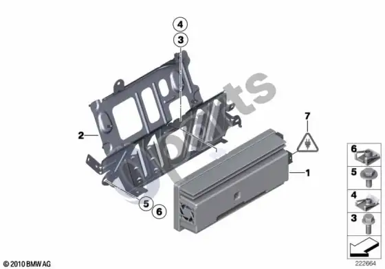 BMW X3 F25 stiprintuvas / laikiklis – schema