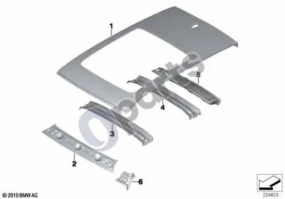BMW X3 F25 stogas – schema
