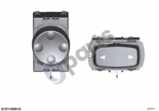 BMW X3 F25 jungiklis, sėdynės funkcijos; 2014.04 - ... – schema