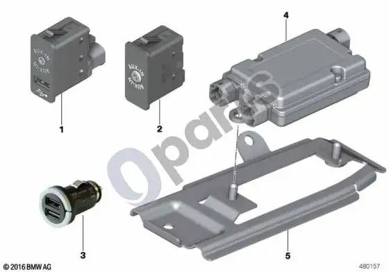 BMW X3 F25 usb/garso sąsaja – schema