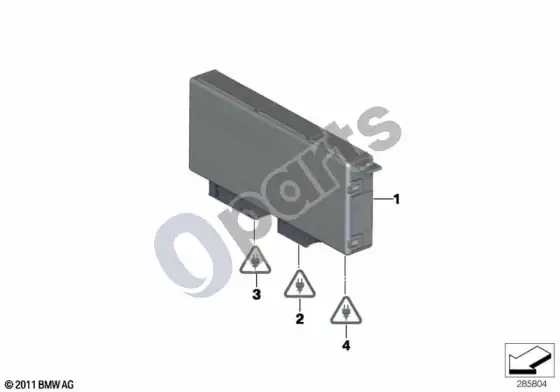BMW X3 F25 valdymo blokas, centrinis šliuzo modulis – schema