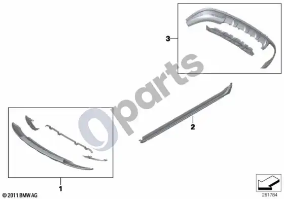 BMW X3 F25 x line pro individualūs paketai; ... - 2014.04 – schema