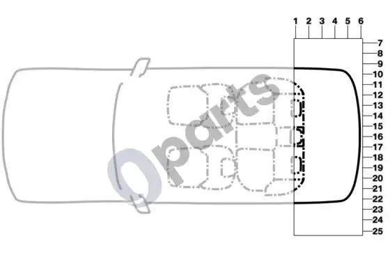 BMW X3 G01 įvairūs ženklai, galinis – schema