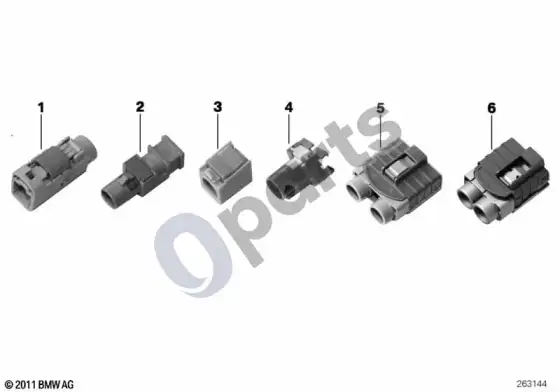BMW X3 G01 koaksialinio kabelio remonto dalys, korpusas – schema