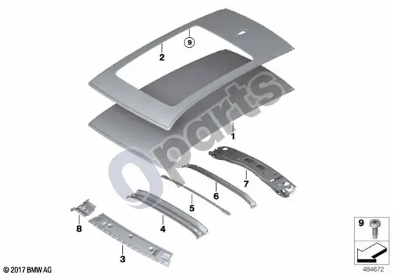 BMW X3 G01 stogas – schema