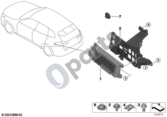 BMW X3 G45 stiprintuvas 2 – schema