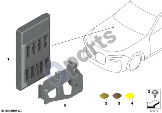BMW X3 G45 valdymo blokai, basic central platform – schema