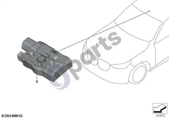 BMW X3 G45 valdymo blokai, lubų apmušalas – schema