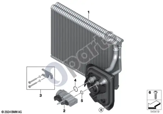 BMW X3 G45 garintuvas / išsiplėtimo vožtuvas – schema