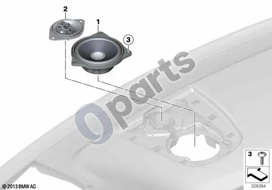 BMW X3 G45 garsiakalbis, prietaisų skydelis – schema