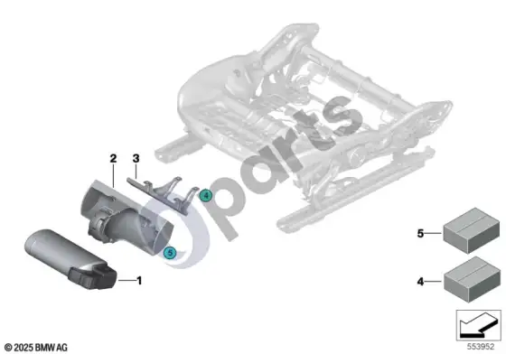 BMW X3 G45 gesintuvo papildomas įrengimas – schema