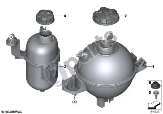 BMW X3 G45 išsiplėtimo bakelis – schema