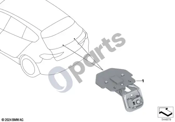 BMW X3 G45 mobiliojo ryšio antenos – schema