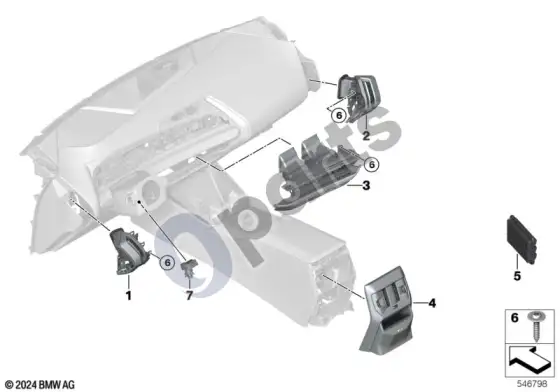 BMW X3 G45 oro išleidimo anga – schema