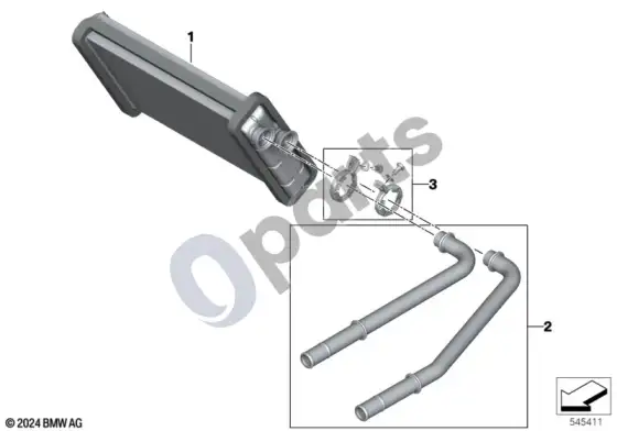 BMW X3 G45 šilumokaitis – schema