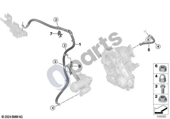 BMW X3 G45 akumuliatoriaus kabelis – schema
