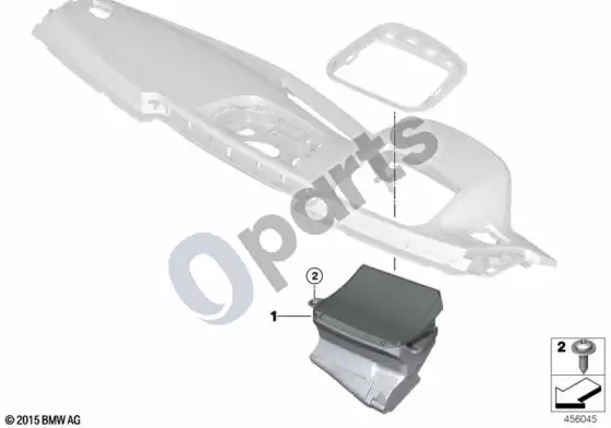BMW X4 G02 projekcinis ekranas – schema