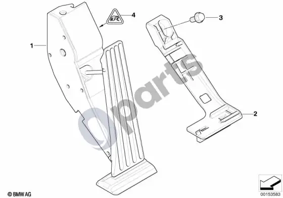 BMW X5 E53 akceleratoriaus pedalo modulis – schema