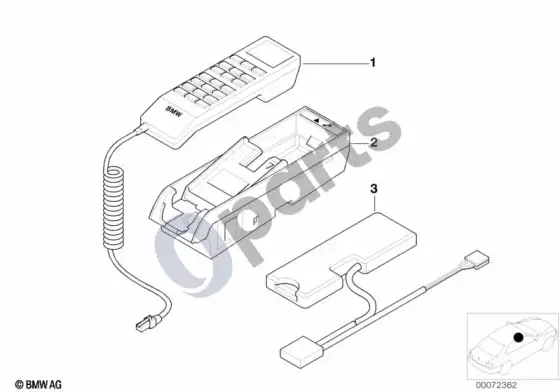 BMW X5 E53 atskiros dalys, SA 629, centrinė konsolė – schema