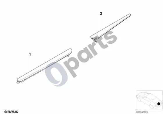 BMW X5 E53 atšvaitas – schema