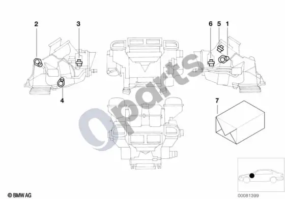 BMW X5 E53 automatinio oro kondicionavimo pavara – schema