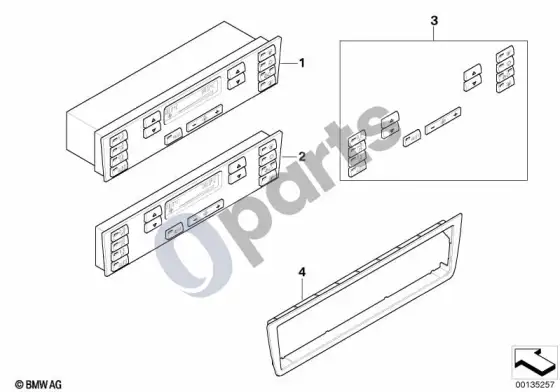 BMW X5 E53 automatinis oro kondicionavimo valdymo blokas – schema