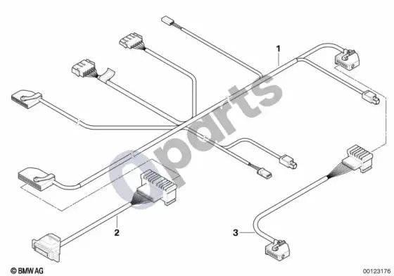 BMW X5 E53 automobilinio telefono jungiamasis laidas – schema
