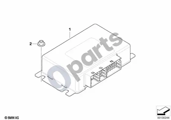 BMW X5 E53 valdymo blokas, išdalijimo dėžė; 2003.10 - ... – schema