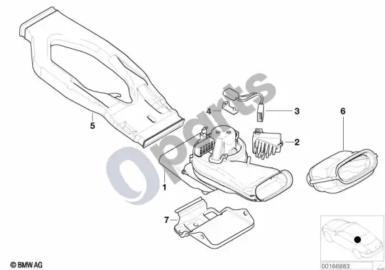 BMW X5 E53 galinis ventiliatorius – schema