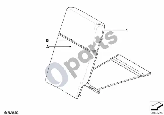 BMW X5 E53 individualus galinis porankis, oda – schema