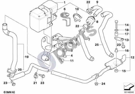 BMW X5 E53 papildomas šildymas – schema