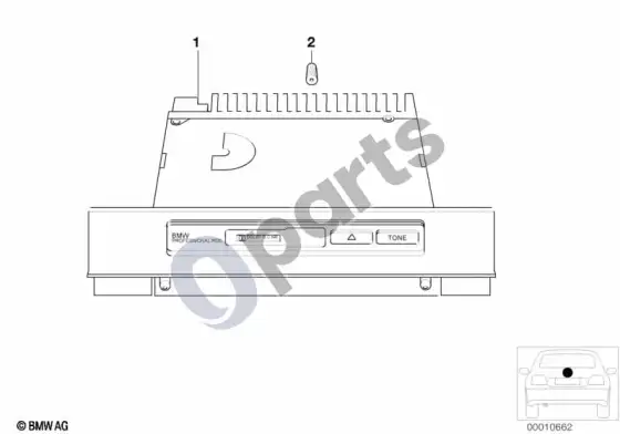 BMW X5 E53 radijas BMW professional RDS – schema