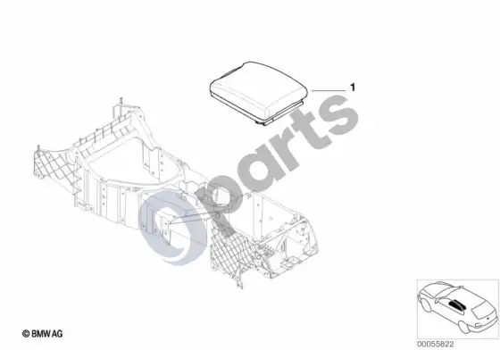 BMW X5 E53 retrofit, armrest front – schema