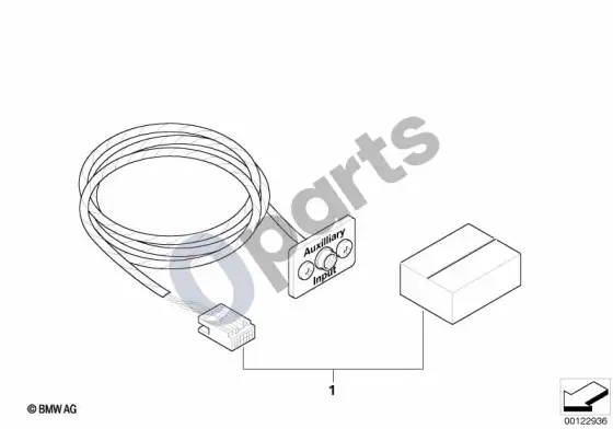 BMW X5 E53 papildomas montavimas, papildoma jungtis; 2002.10 - ... – schema