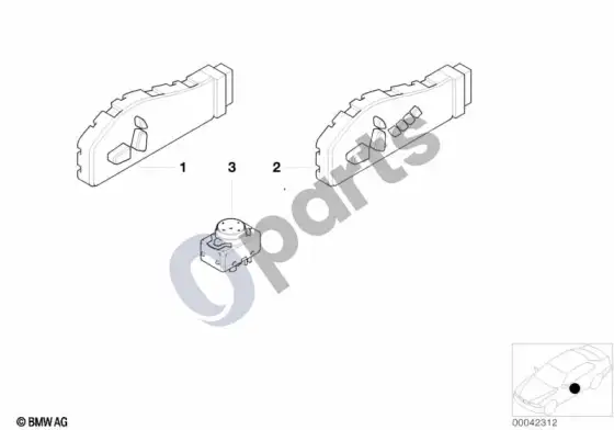 BMW X5 E53 sėdynės reguliavimo jungiklis – schema