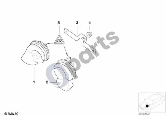 BMW X5 E53 signalas – schema