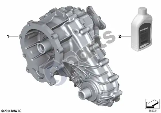 BMW X5 E53 išdalijimo dėžė LWX 500 – schema