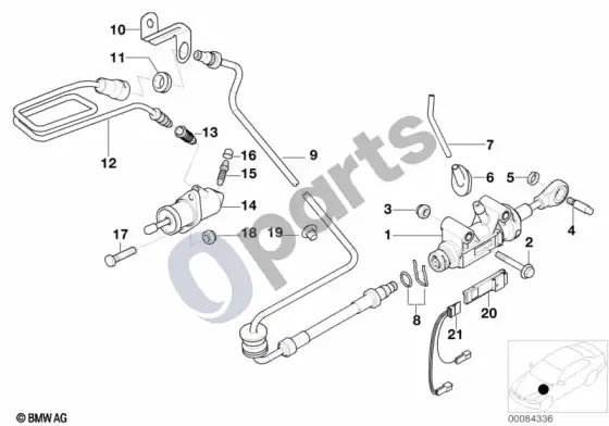 BMW X5 E53 sankabos valdymas – schema