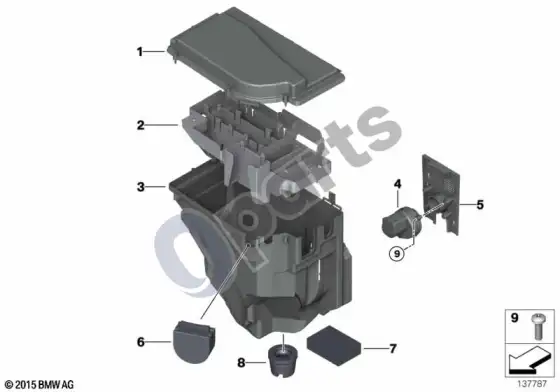 BMW X5 E53 valdymo bloko dėžė – schema