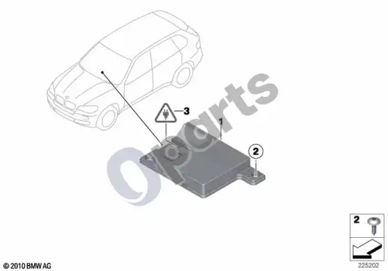 BMW X5 E70 bluetooth antena – schema