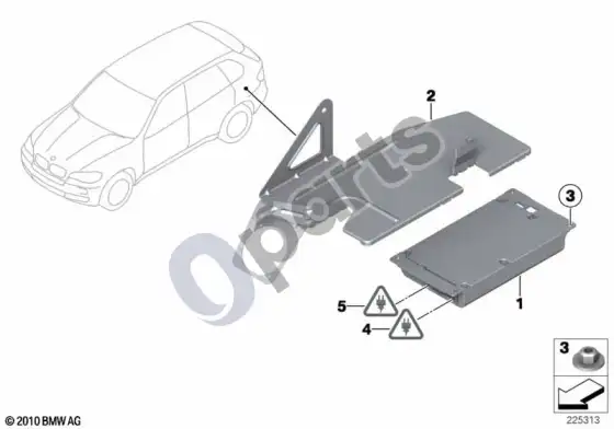 BMW X5 E70 combox telematika – schema