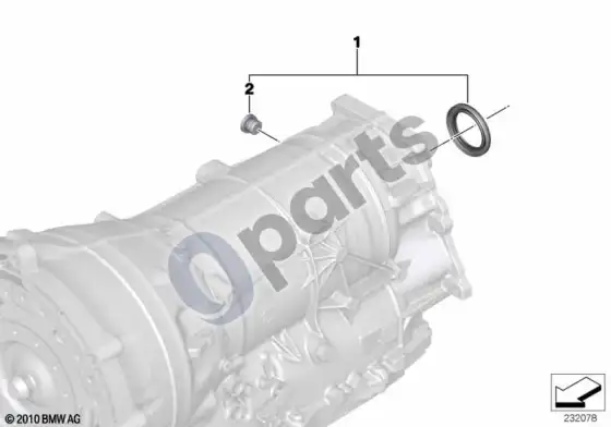 BMW X5 E70 GA8HP70Z išėjimas, pilnos pavaros – schema