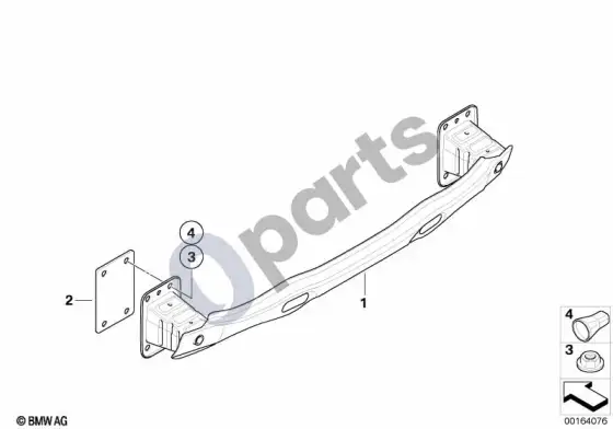 BMW X5 E70 galinis laikiklis – schema