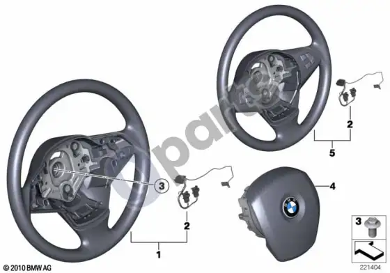 BMW X5 E70 odinis vairas – schema