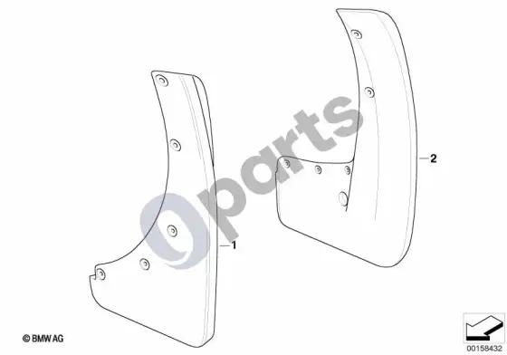 BMW X5 E70 purvasaugiai – schema
